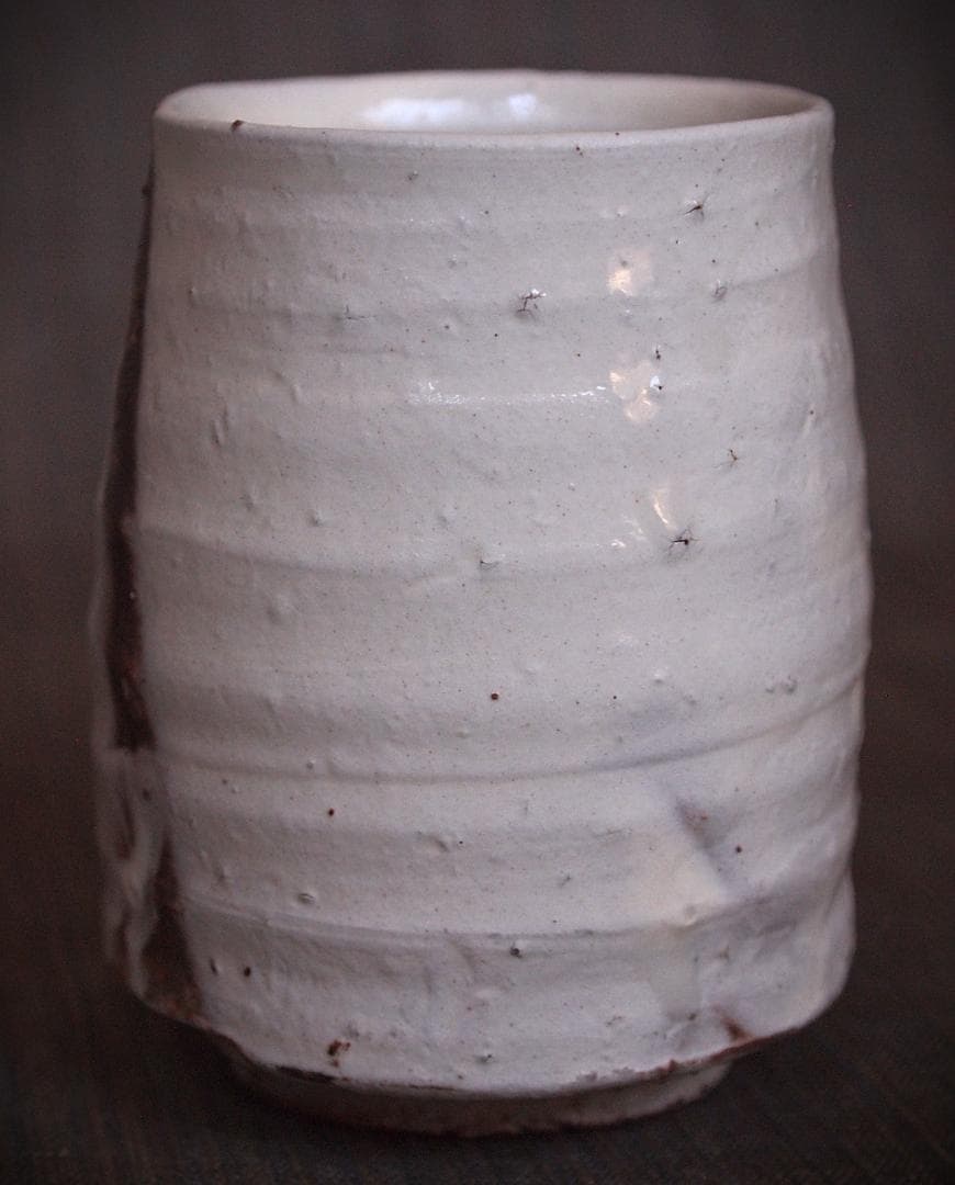 人気作家★人気作家★辻村塊【師＆父：辻村史朗】★粉引湯のみBB