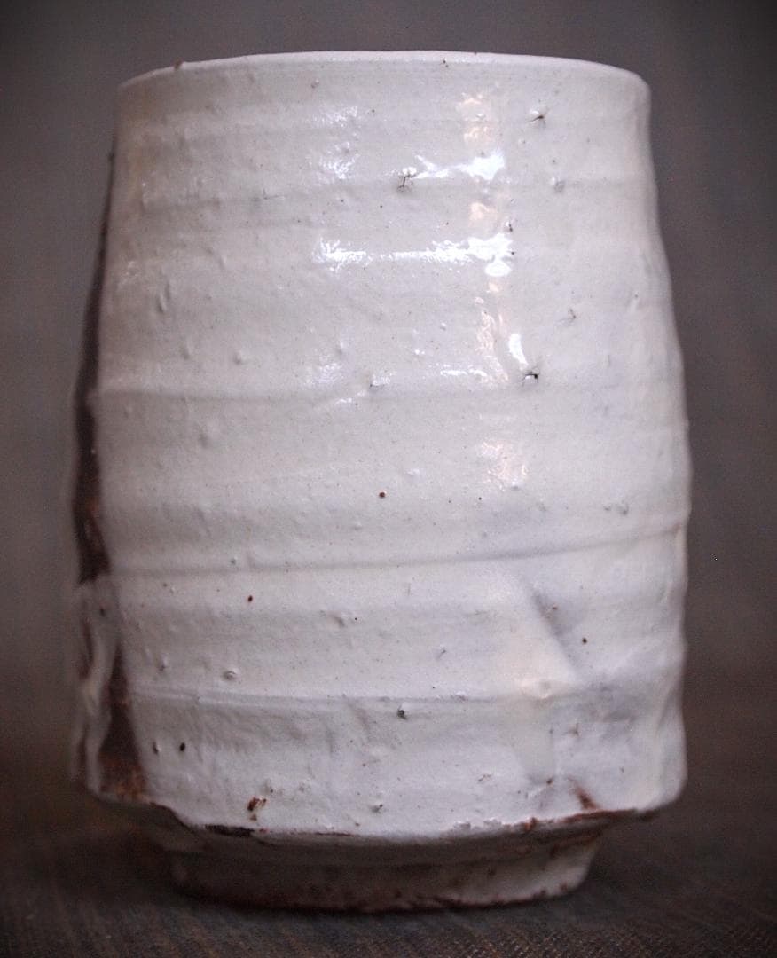 人気作家★人気作家★辻村塊【師＆父：辻村史朗】★粉引湯のみBB