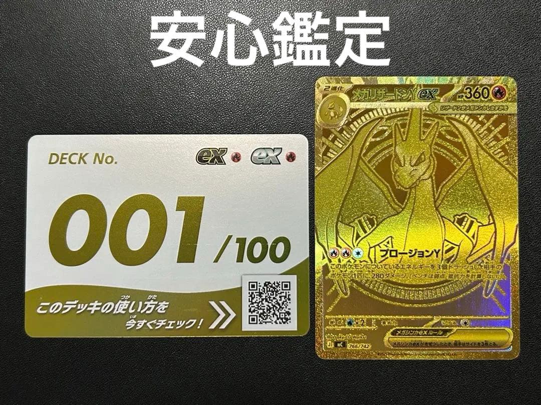安心鑑定】リザードンY ex MUR スタートデッキ100 001番