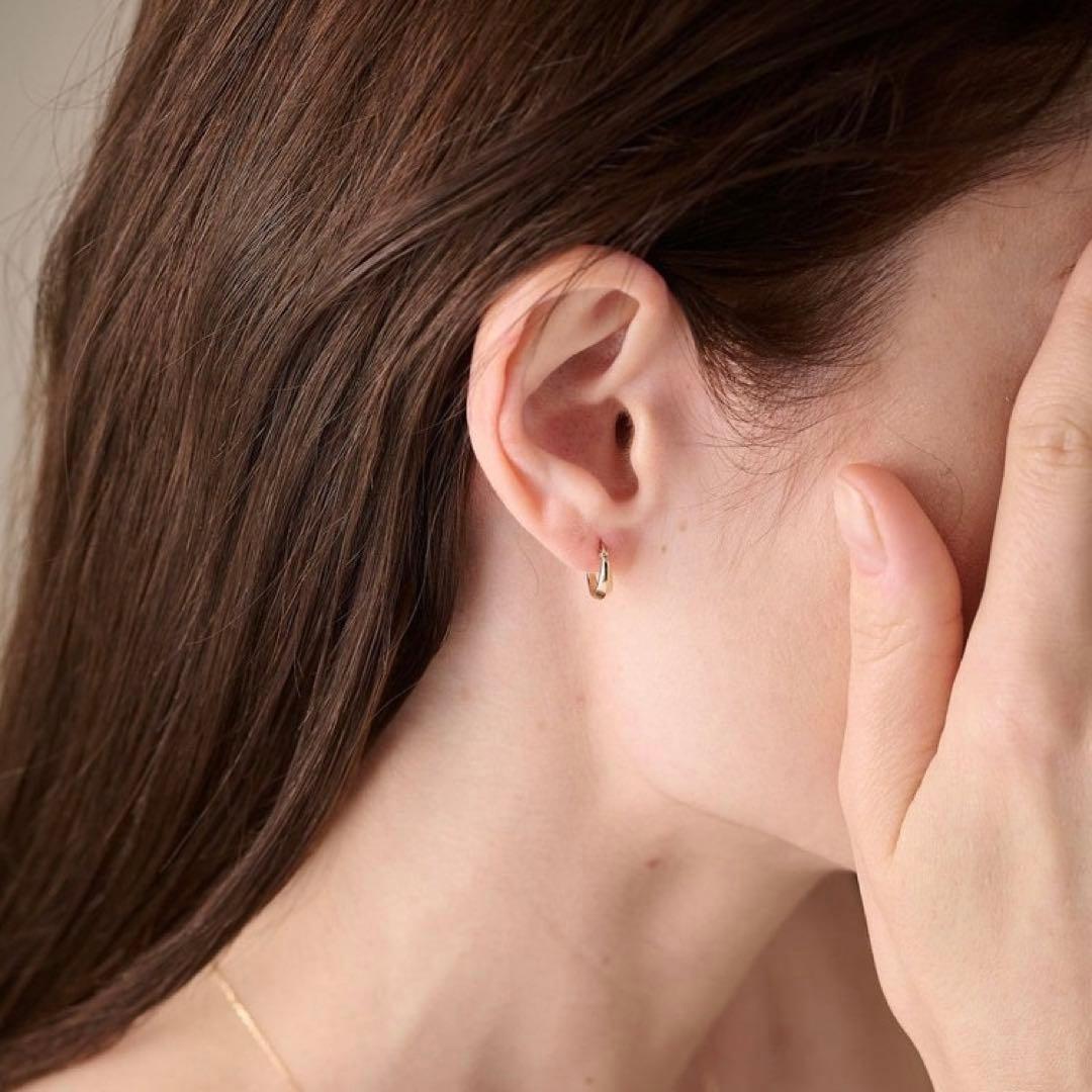 【ete】　K10フープピアス　※片方のみ