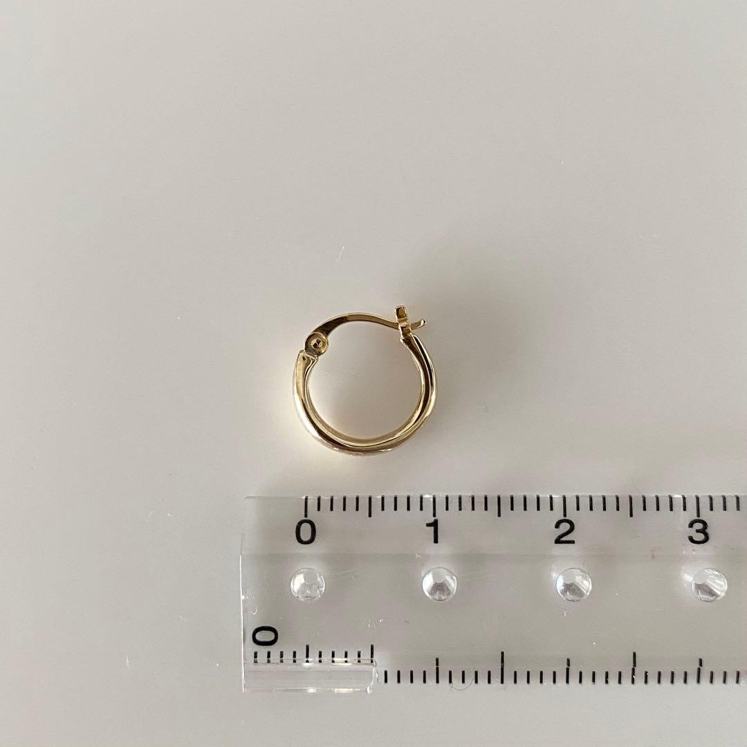 【ete】　K10フープピアス　※片方のみ