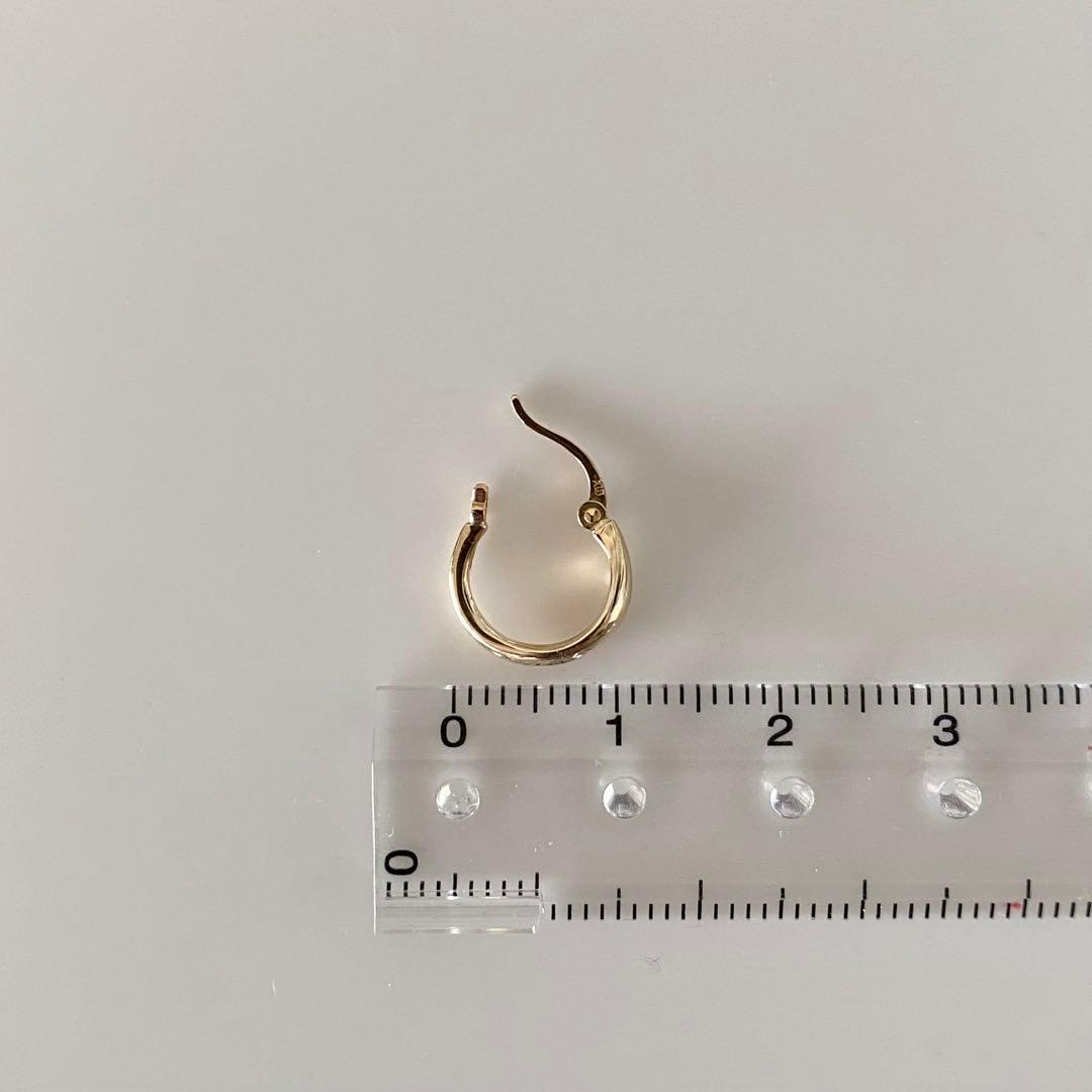 【ete】　K10フープピアス　※片方のみ