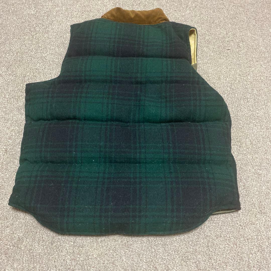 RRL ダウンベスト　リバーシブル　牛革 レザーヨーク　最終値下げ