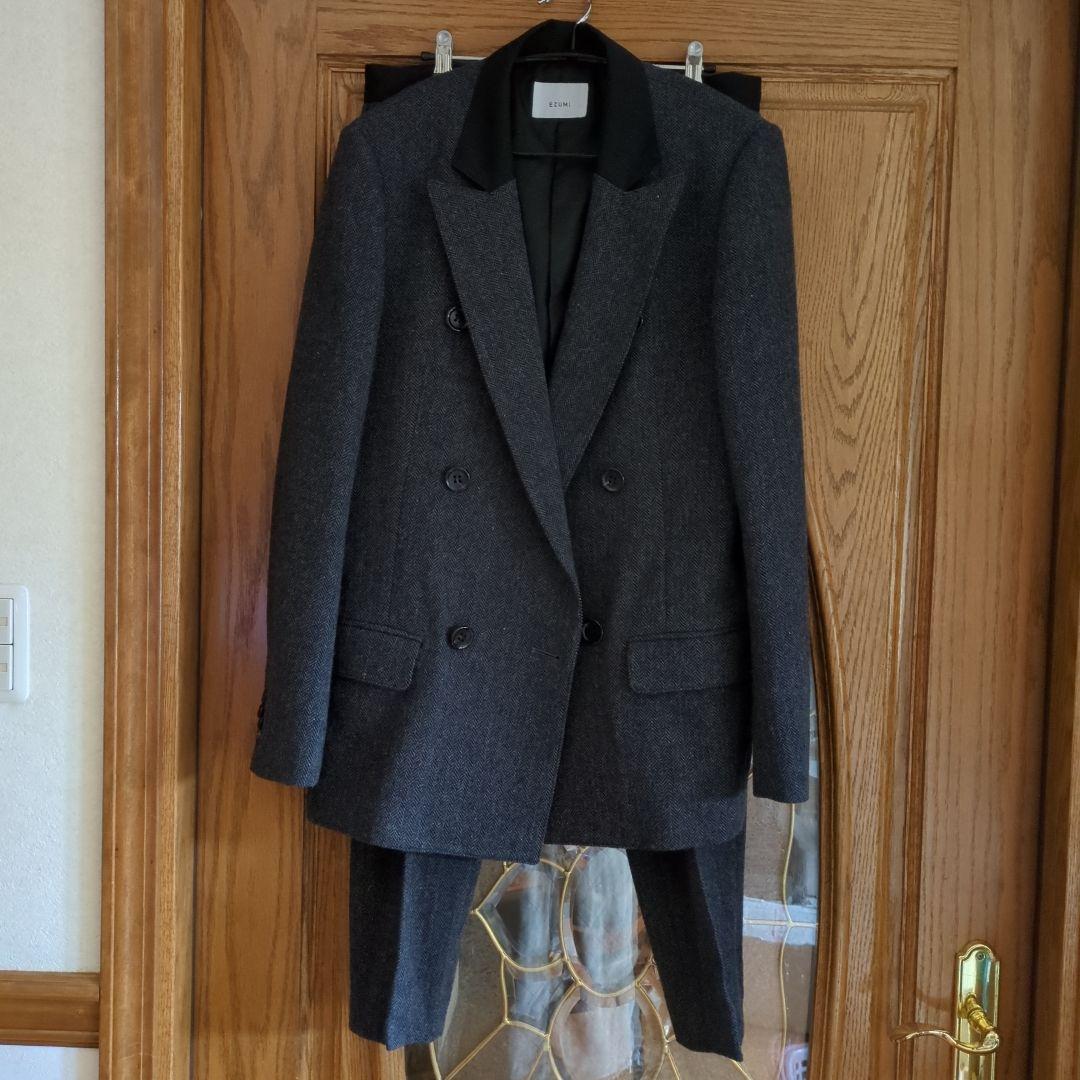 エズミ　メンズ ウール スーツ セットアップ EZUMi