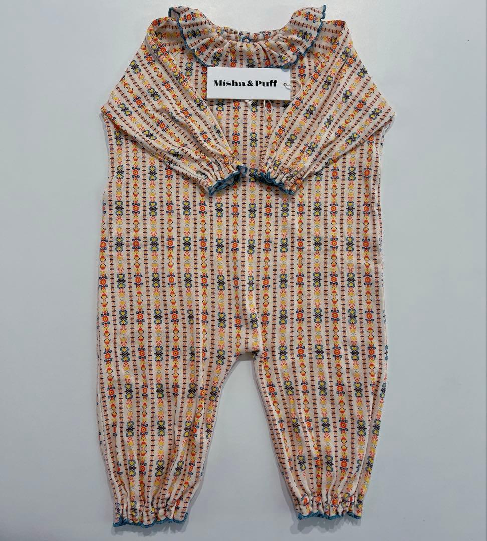misha&puff Pierrot Onesie ピエロ ロンパース 0-6m