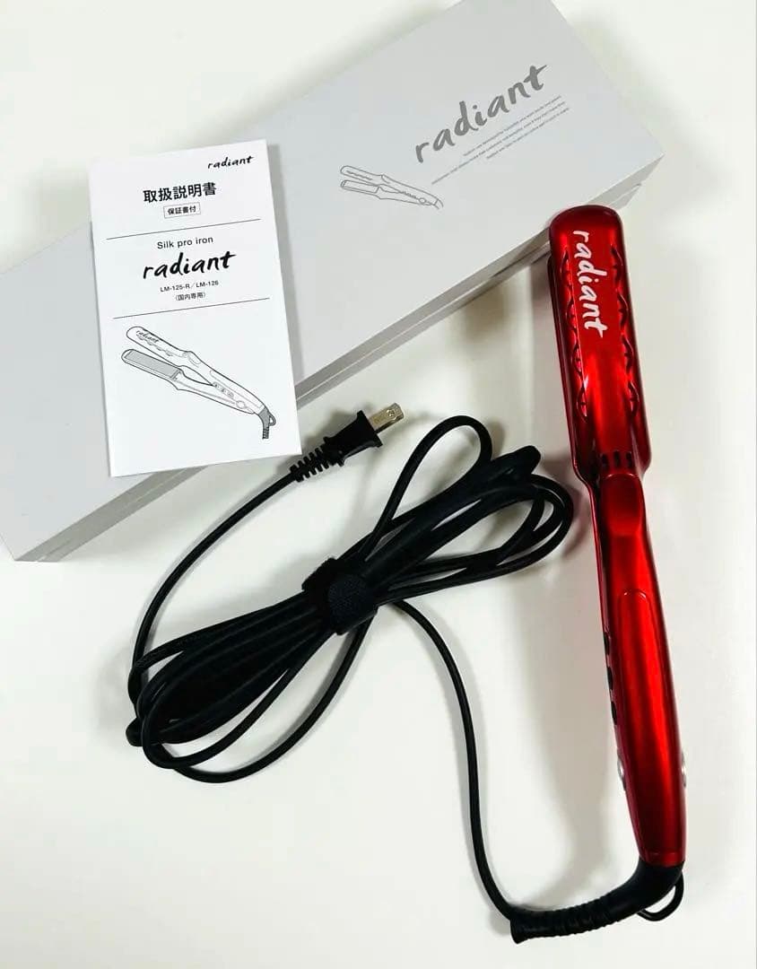 【未使用に近い】radiant ストレートヘアアイロン 28mm