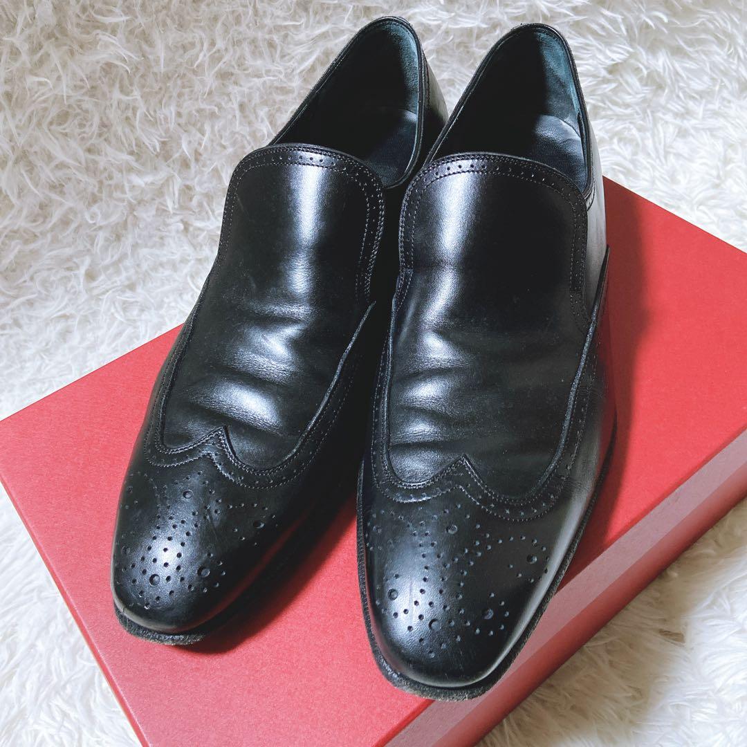 希少⭐️サルヴァトーレフェラガモ　ビジネスシューズ　パンチング加工　9D メンズ