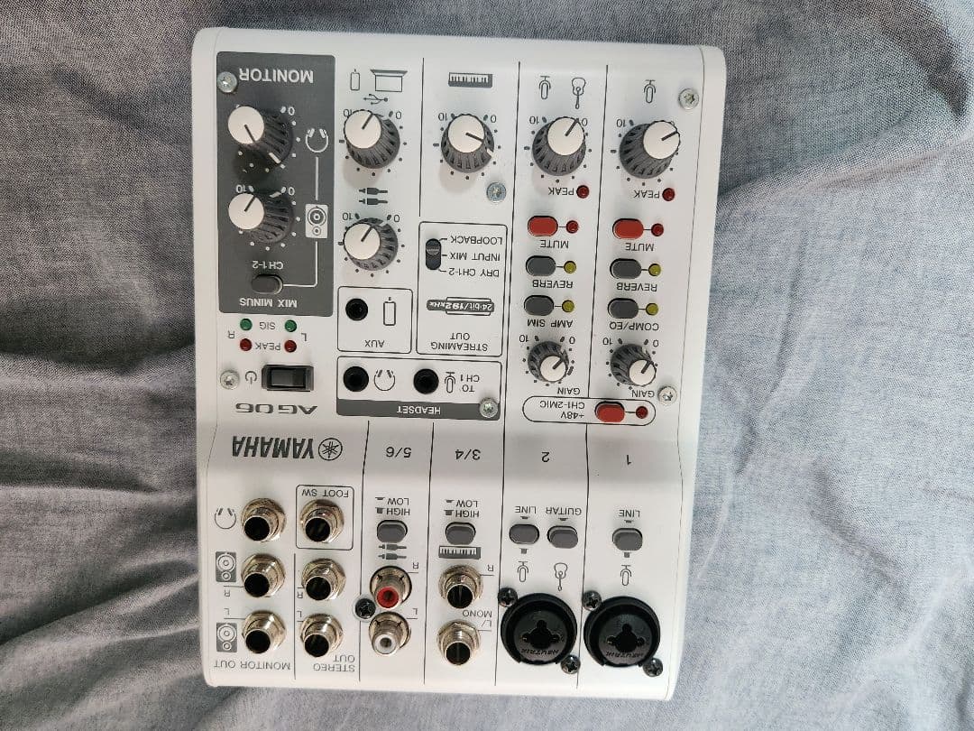 YAMAHA AG06 MK2 配信用オーディオインターフェイス マイクミキサー