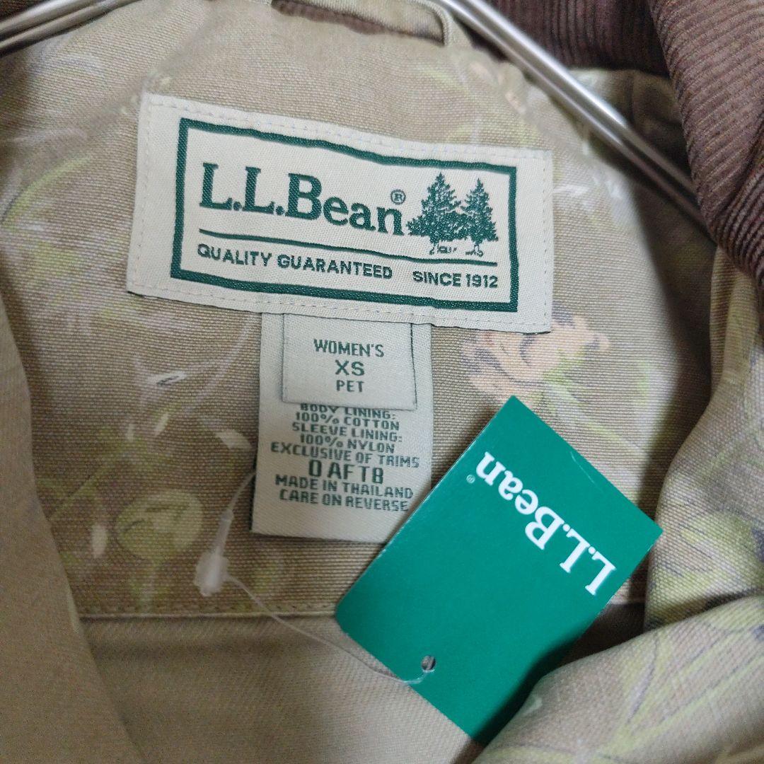LL Bean 花柄　カバーオール バーンコート　ジャケット　レディース