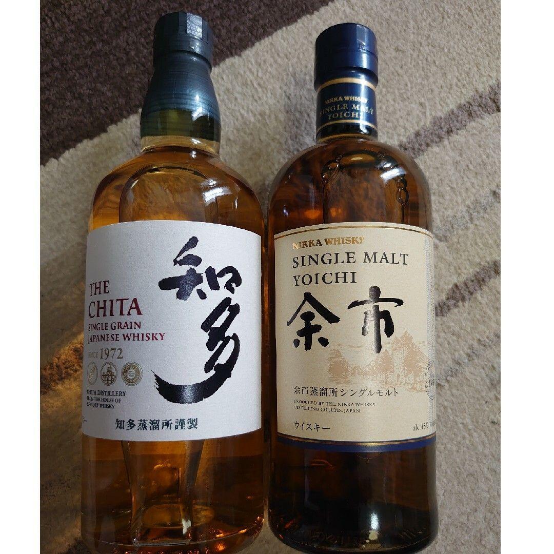 ☆余市シングルモルト&知多ウイスキー☆特価2本セット箱無し新品