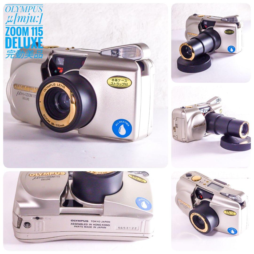 完動美品 オリンパス OLYMPUS mju:1 ZOOM 115 シルバー