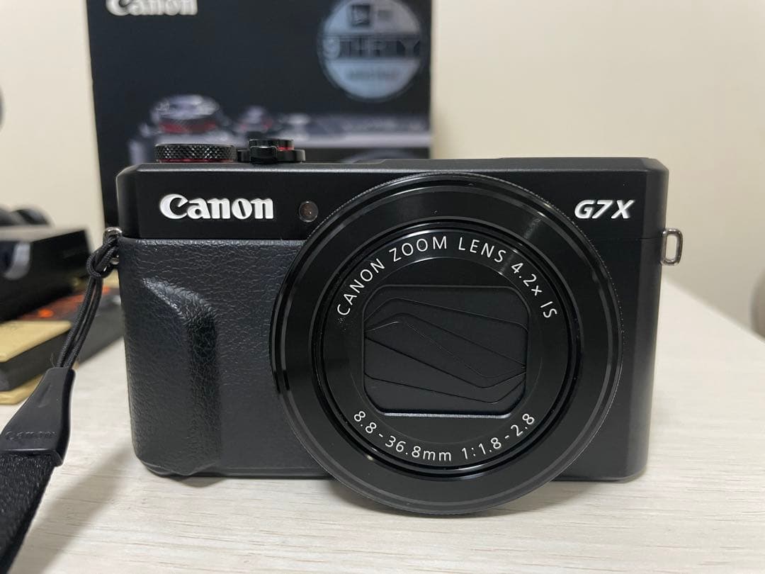 Canon PowerShot G7X Mark II 本体と付属品