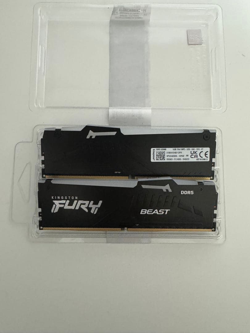 Kingston製 DDR5 メモリ 16GB × 2（合計32GB）
