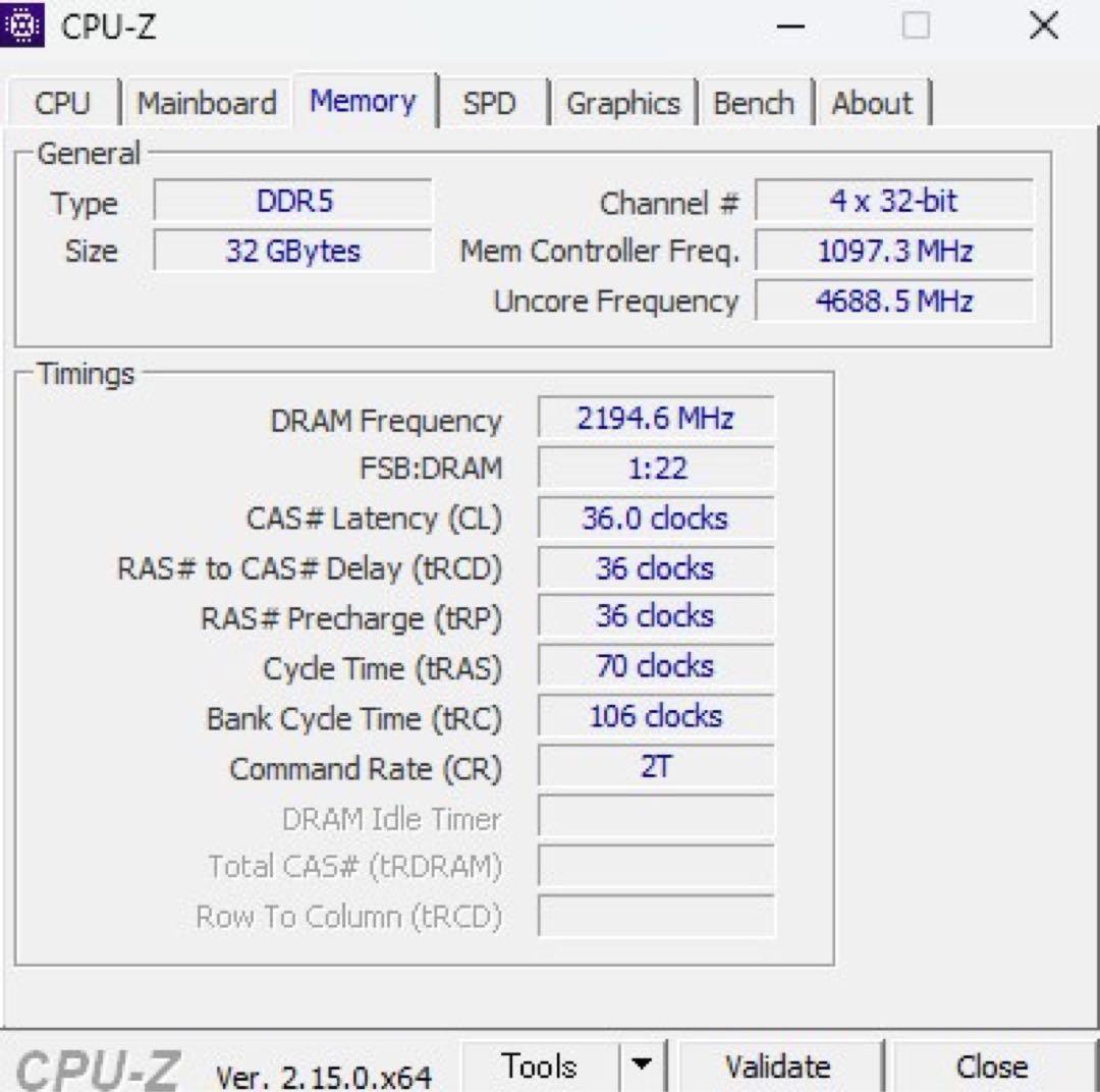 Kingston製 DDR5 メモリ 16GB × 2（合計32GB）