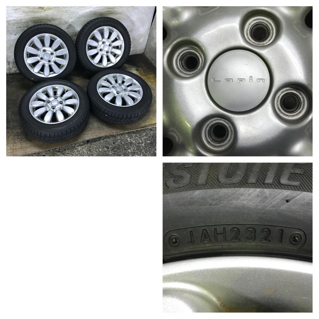 264 BRIDGESTONE 155/65R14 ラパン 純正 スタッドレス