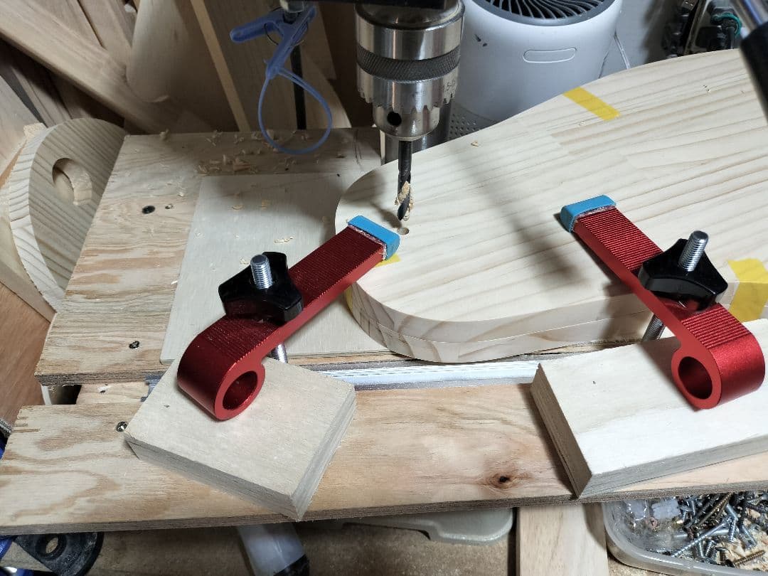 ♪手作り　三味線用スタンド木製 5丁並び　細棹　津軽　三線　教室にも♪