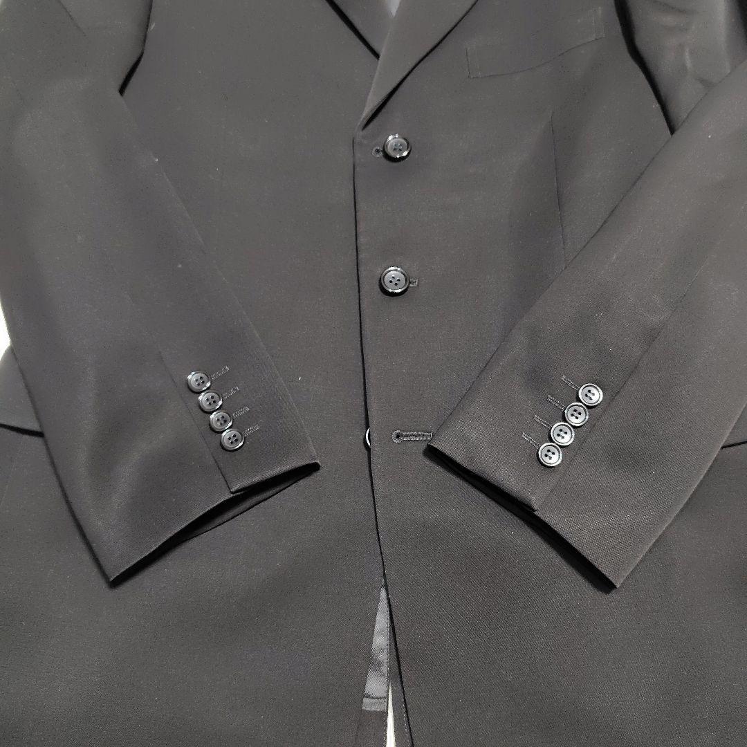 【極美品】レノマ フォーマル 3ピース アジャスター スーツ 黒 A5