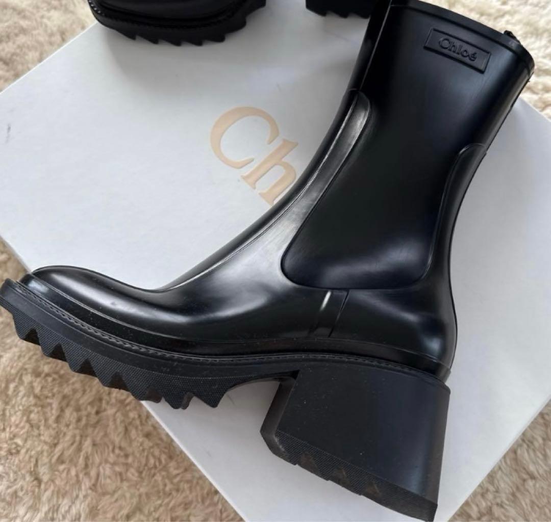 Chloé ブラック 長靴 ヒール付き　36インチ