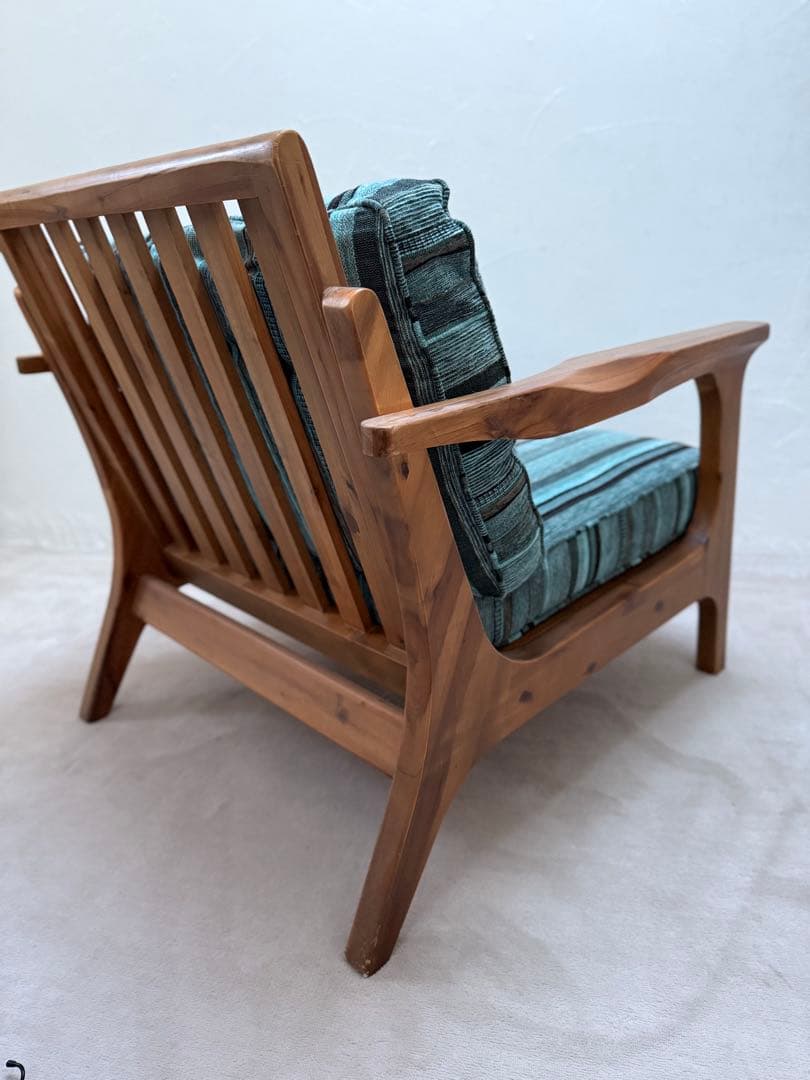 中古美品WTW TISMO ティズモ ソファ 1人掛け ブルーグリーン 西海岸）