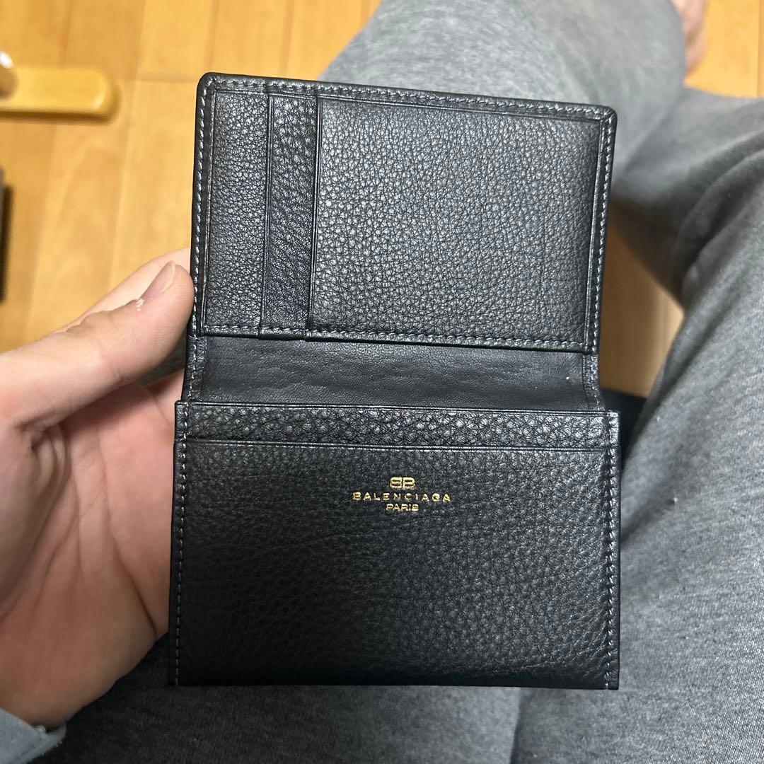 BALENCIAGA 名刺入れ 黒 レザー　カード入れ