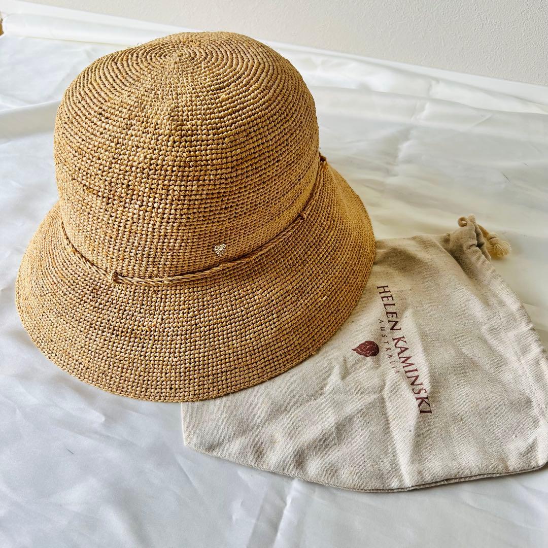 HELEN KAMINSKI 麦わら帽子 100% raffia