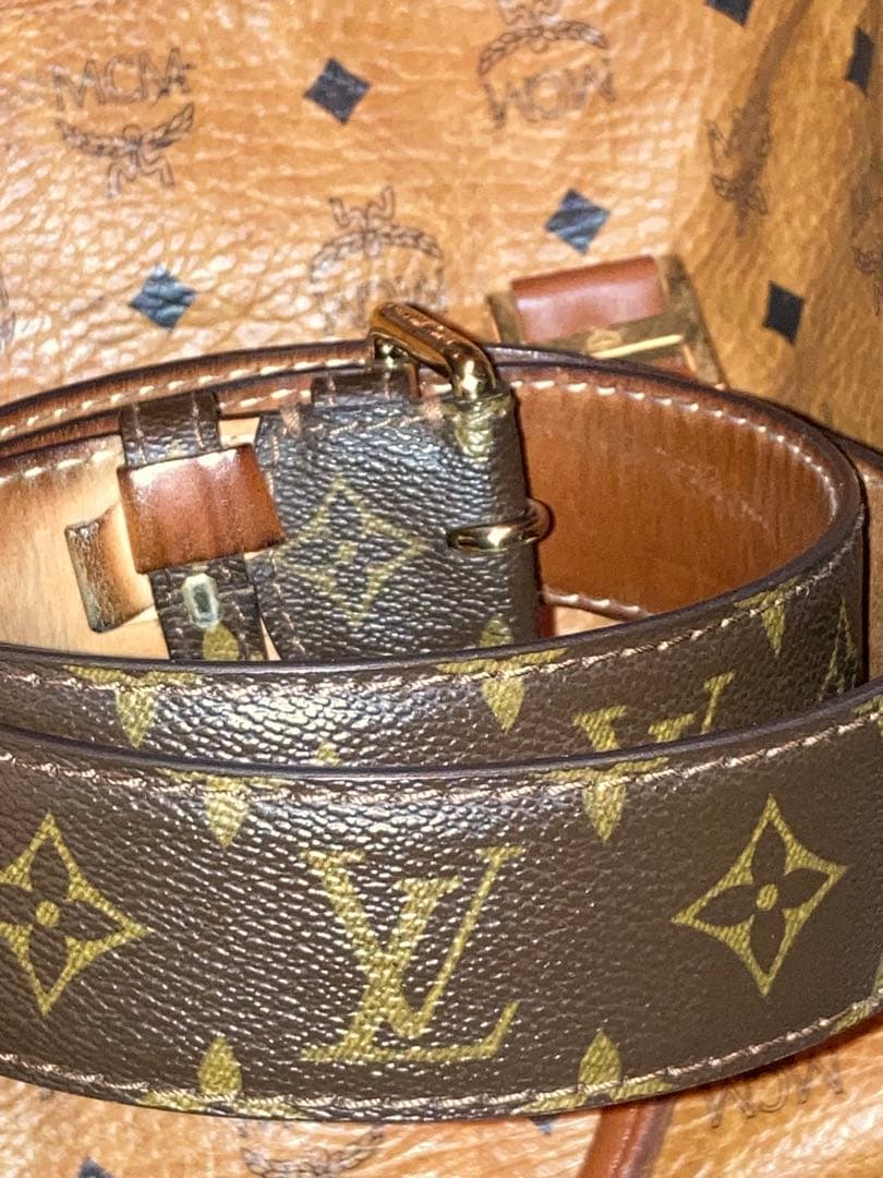 【3点まとめ売り】MCM バッグ＋LOUIS VUITTONベルト＋MCM長財布