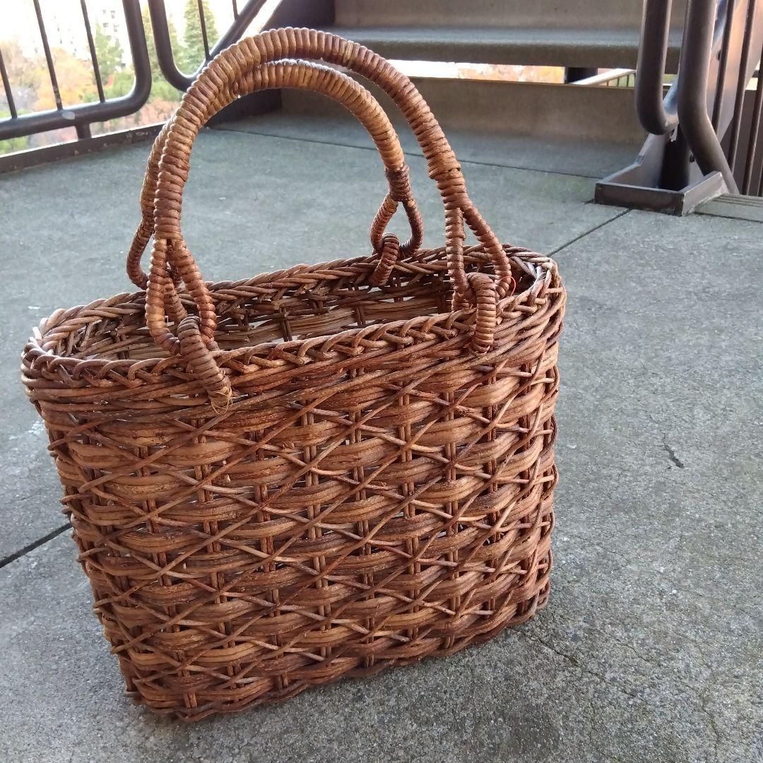 あけび籐製品かごバッグ売約済み