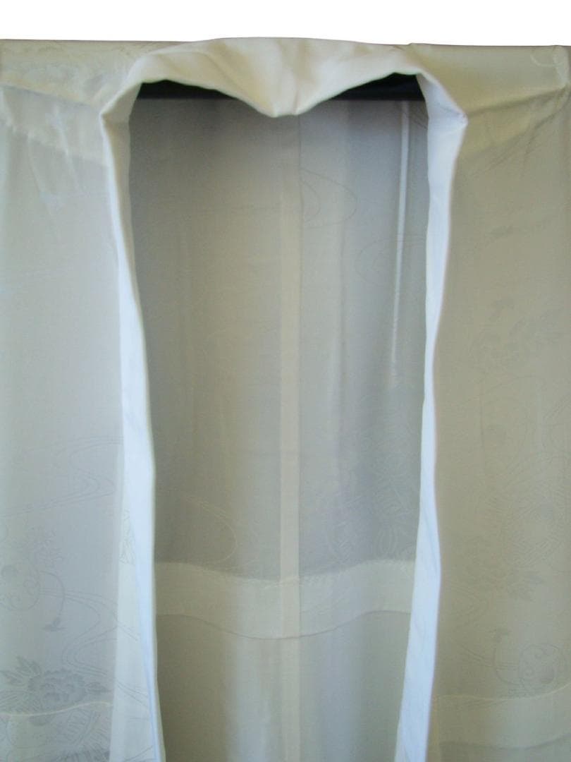 ロング寸 倫子 白地 長襦袢 正絹 居敷当て付 未使用 ～168cm Jｓ735