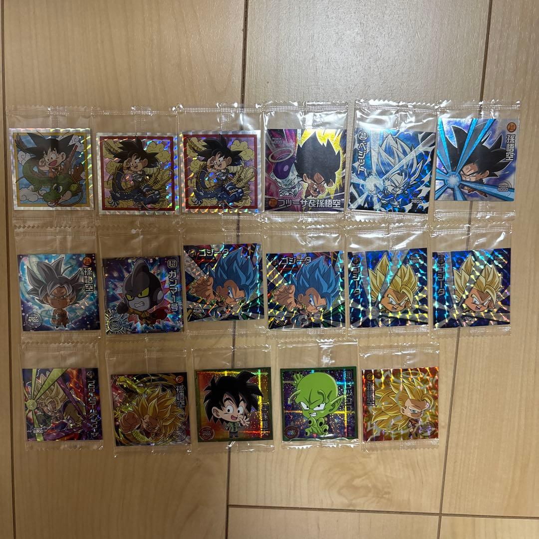 ドラゴンボールウエハース GR以上17枚まとめ売り ※WGR、LGR有り