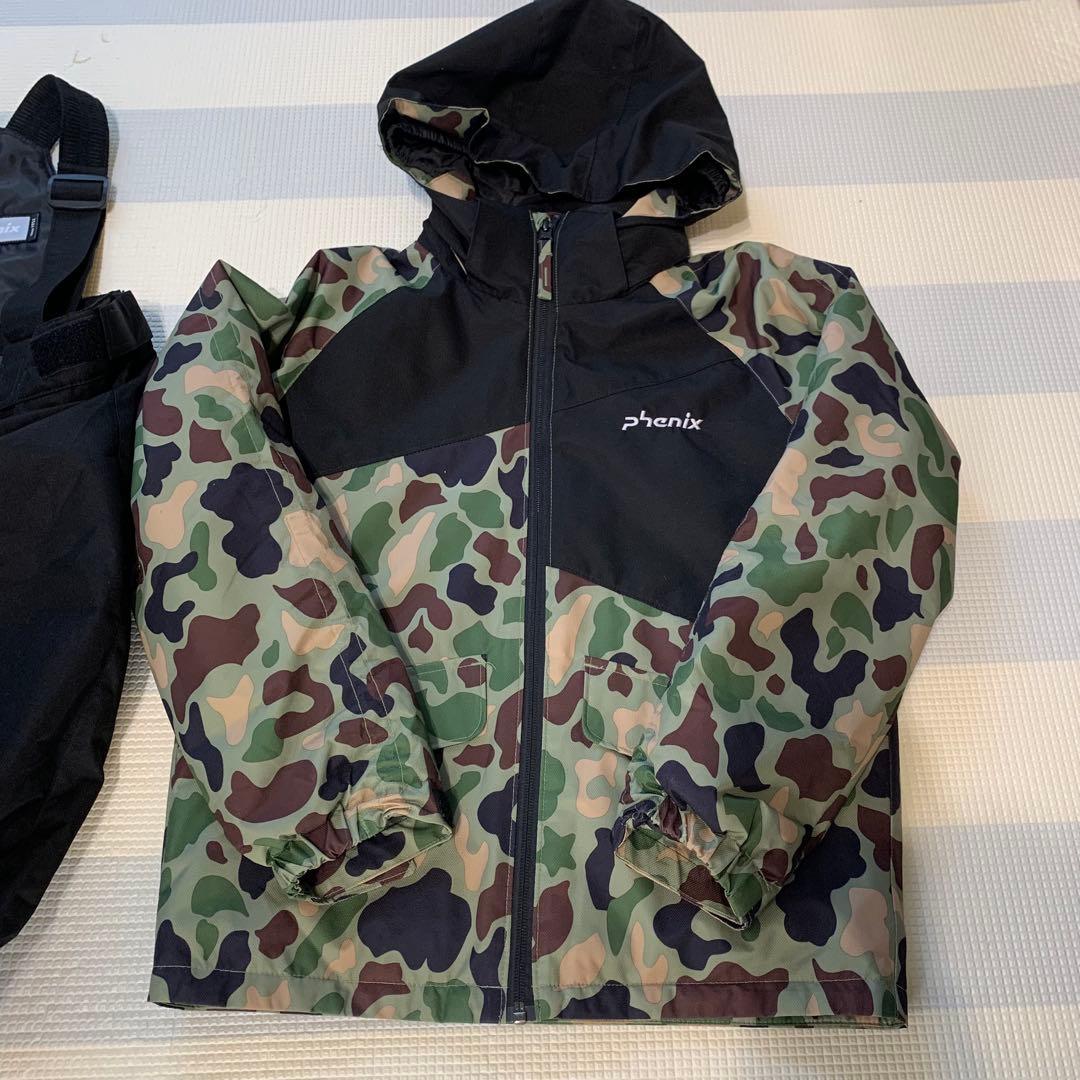 フェニックス スキー スノーボード ウェア 140cm グローブ付　迷彩