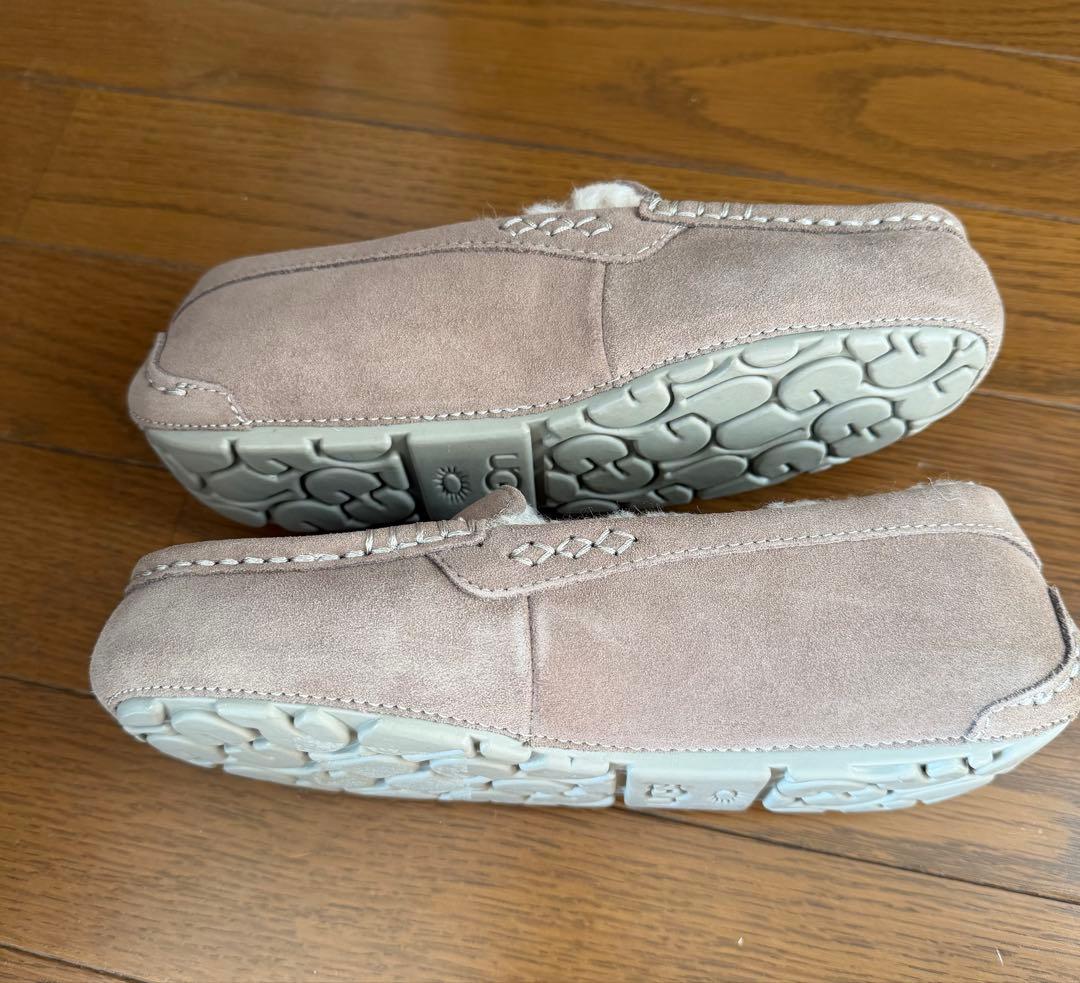 新品　未使用　UGG 23㎝　アンスレー ムートン モカシン スレート US6