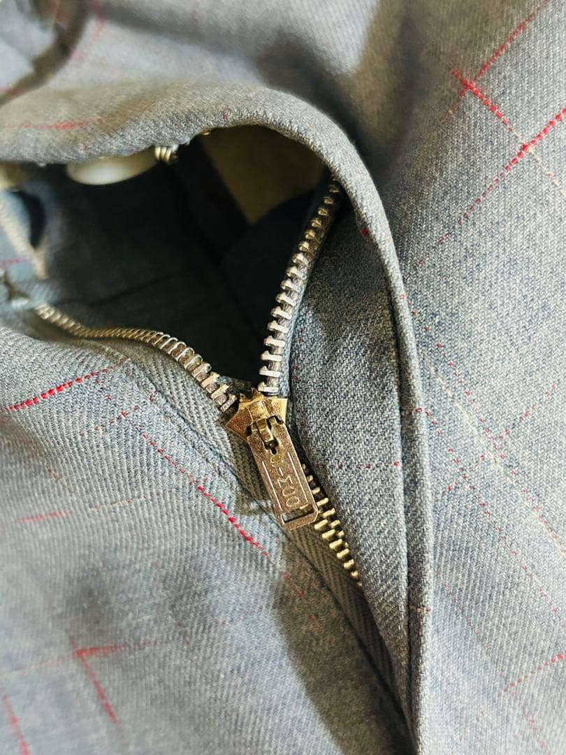 50s レーヨンギャバジン　スラックス　絣　ロカパン　ヴィンテージ