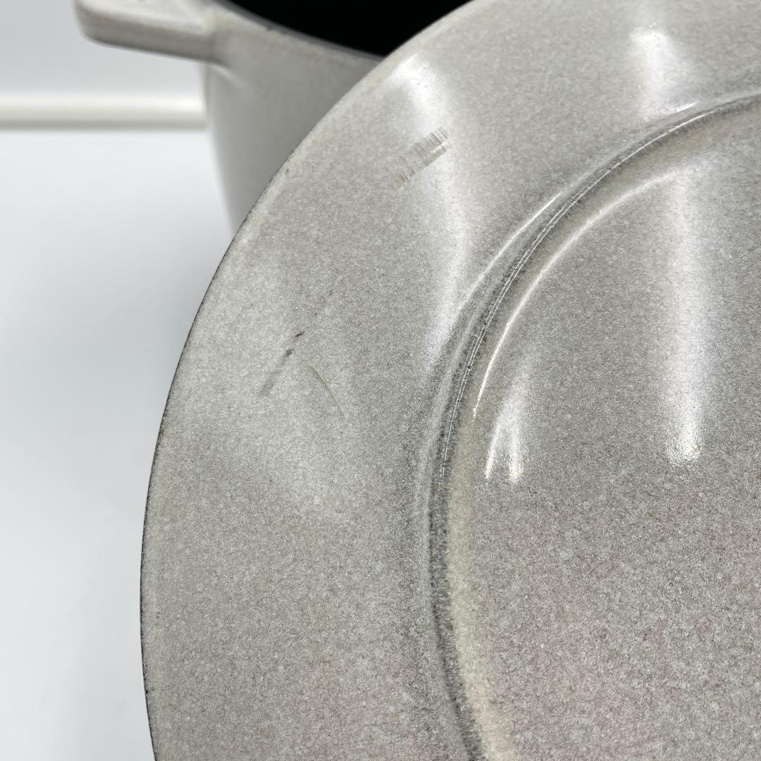 美品　ストウブ ラ・ココット de GOHAN L 20cm グレー系