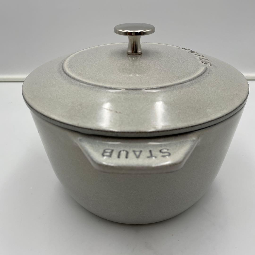 美品　ストウブ ラ・ココット de GOHAN L 20cm グレー系