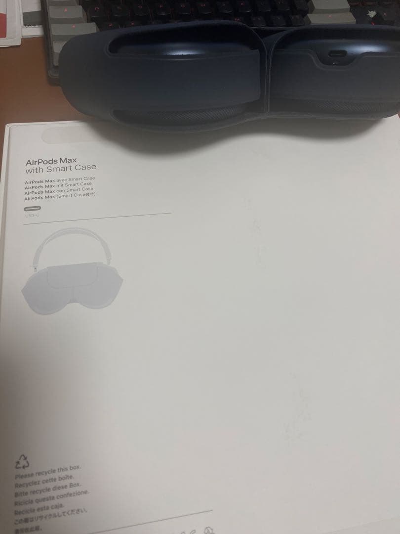 【即発送】AirPods Max USB-C ミッドナイト【おまけケース付】