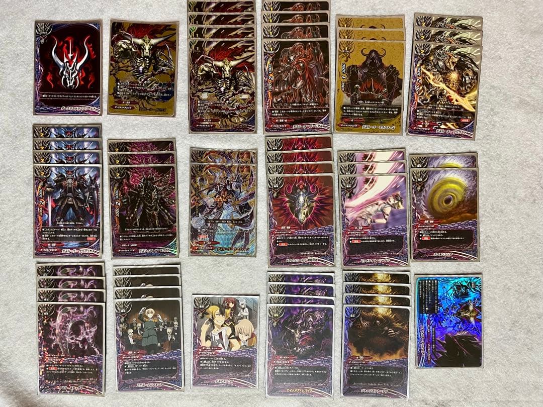 バディファイト 初期デッキ ダークネスドラゴンW 死 潜影 スリーブ付き