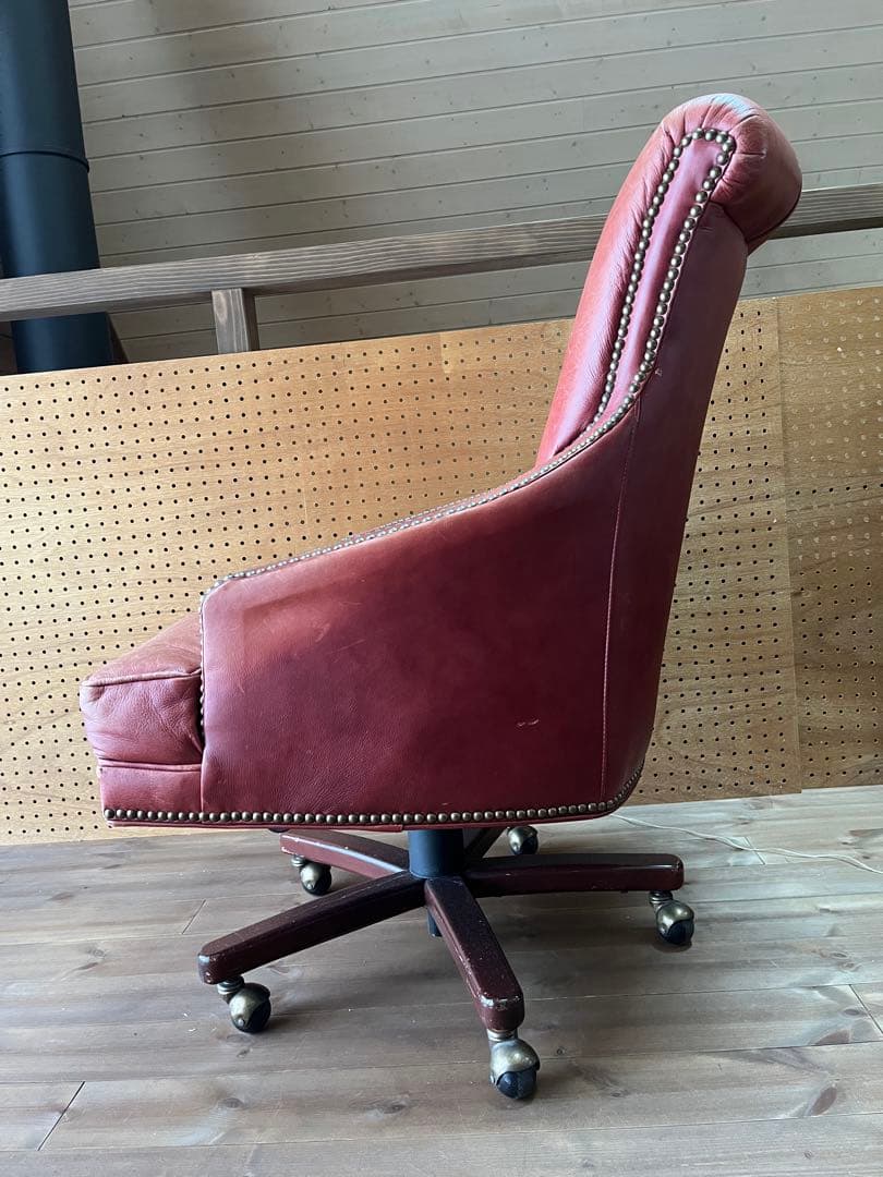 ビンテージ　本革ソファチェア