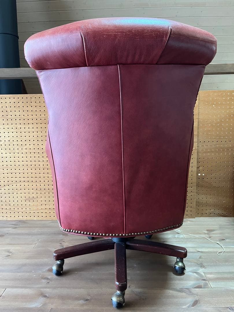 ビンテージ　本革ソファチェア