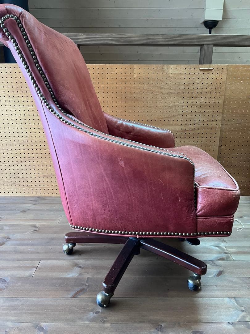 ビンテージ　本革ソファチェア