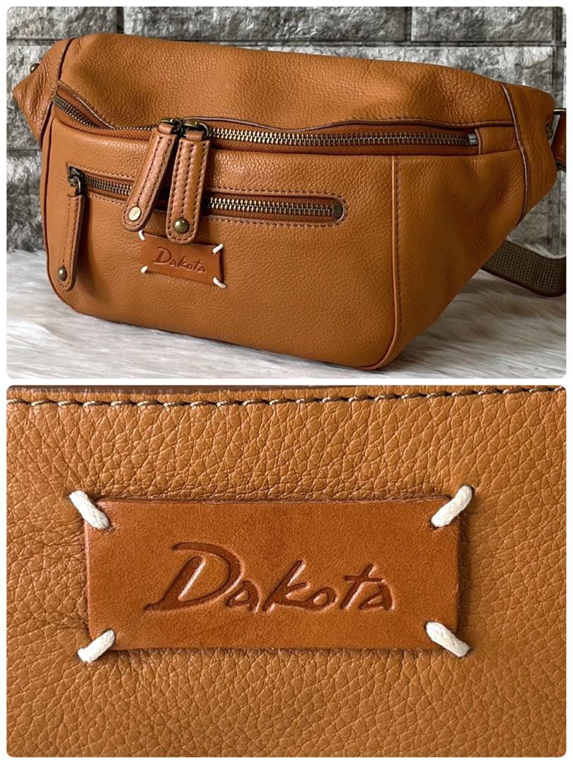 【新品未使用】ダコタ　レザー　ボディバッグ　ポーチ