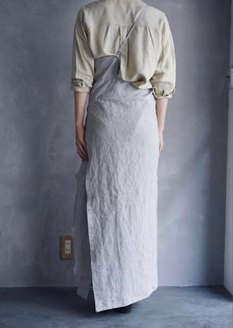 this__ オリジナル　エプロン　月白