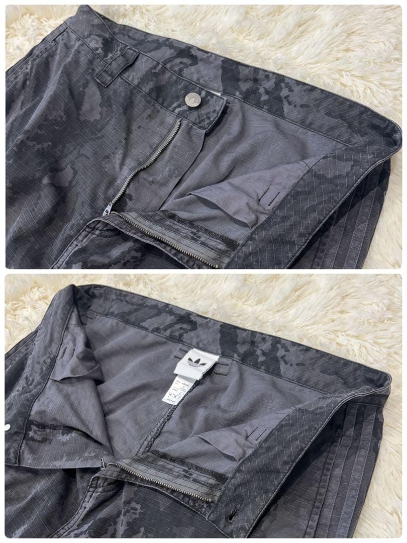 【極美品】現行 アディダス XL ジップオフ カーゴパンツ 2way カモフラ