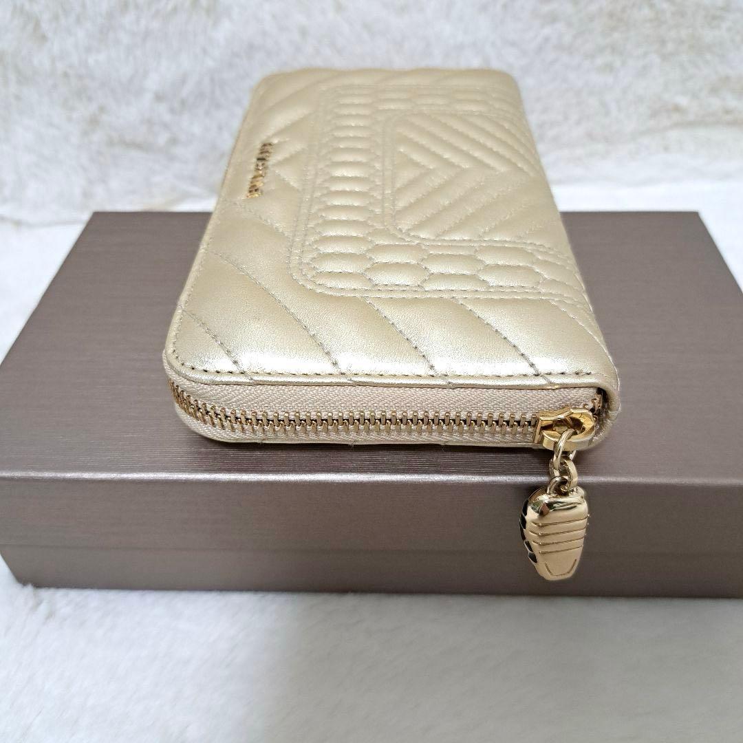 ✨ほぼ未使用✨ブルガリ　長財布　ラウンドファスナー セルペンティ　キルティング