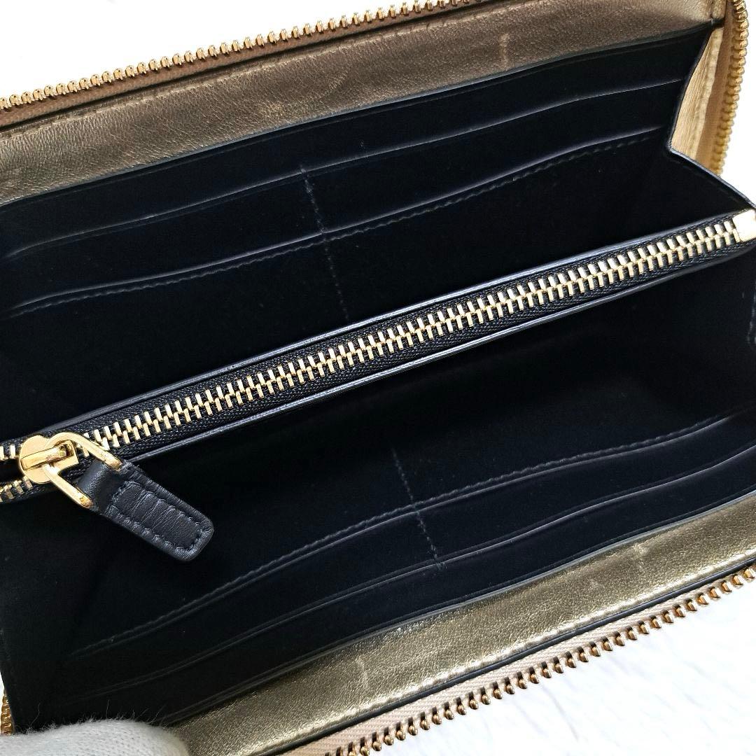 ✨ほぼ未使用✨ブルガリ　長財布　ラウンドファスナー セルペンティ　キルティング