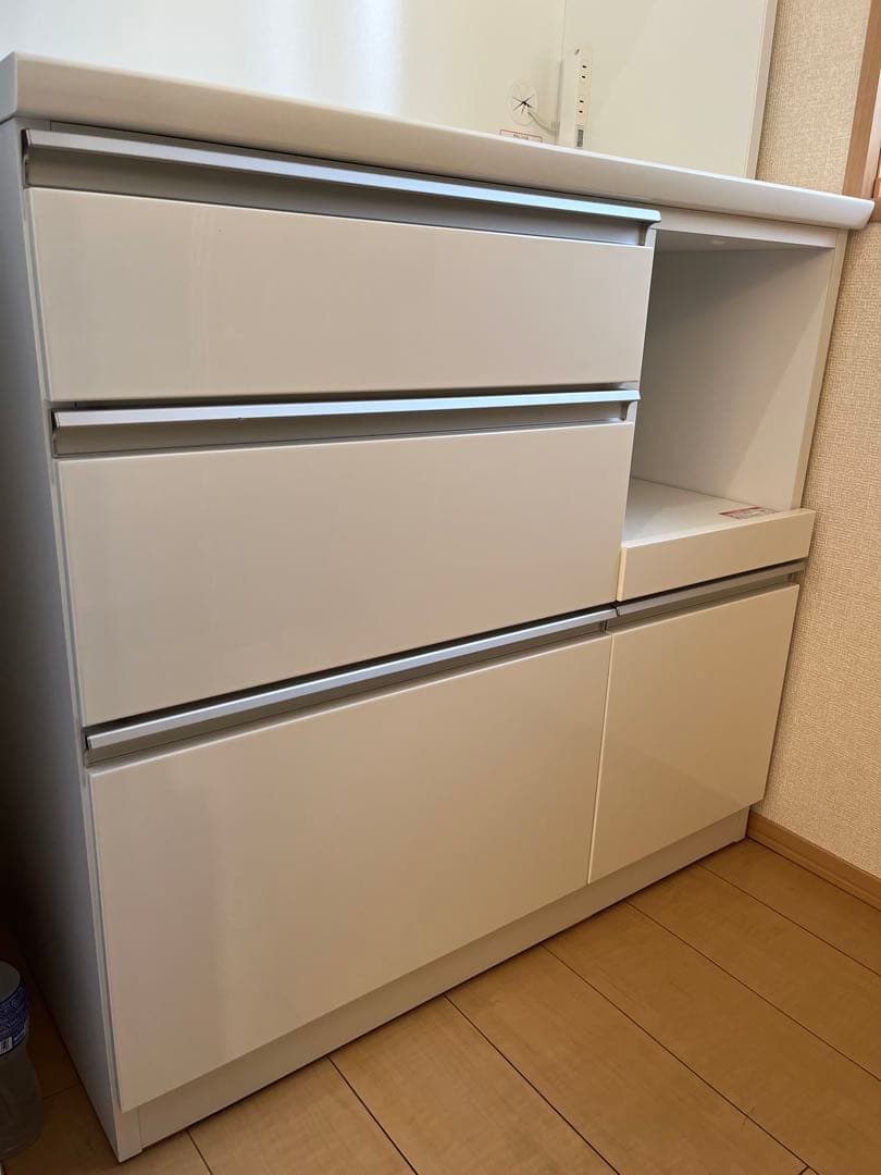 ニトリ キッチンボード 食器棚 レジューム ホワイト