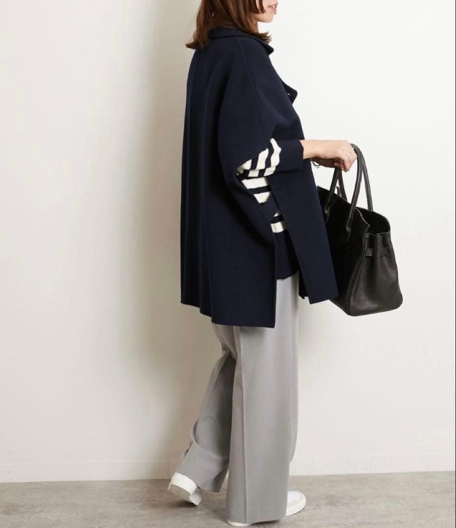 【美品】ウールナイロンリバーベスト★ジャーナルスタンダードレリューム★ネイビー