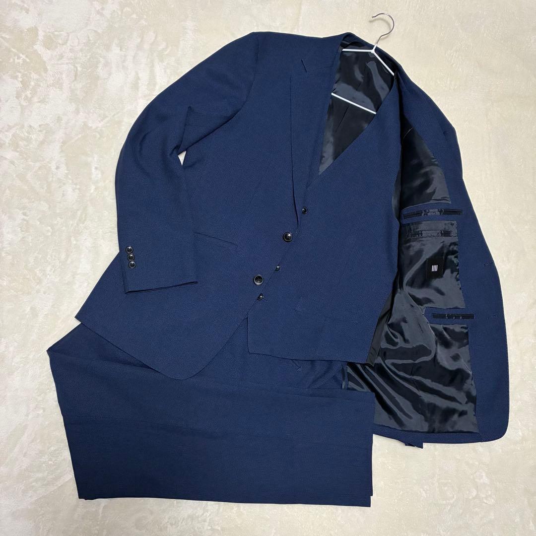 3ピース スーツセレクト スーツセットアップ ブルー AB5