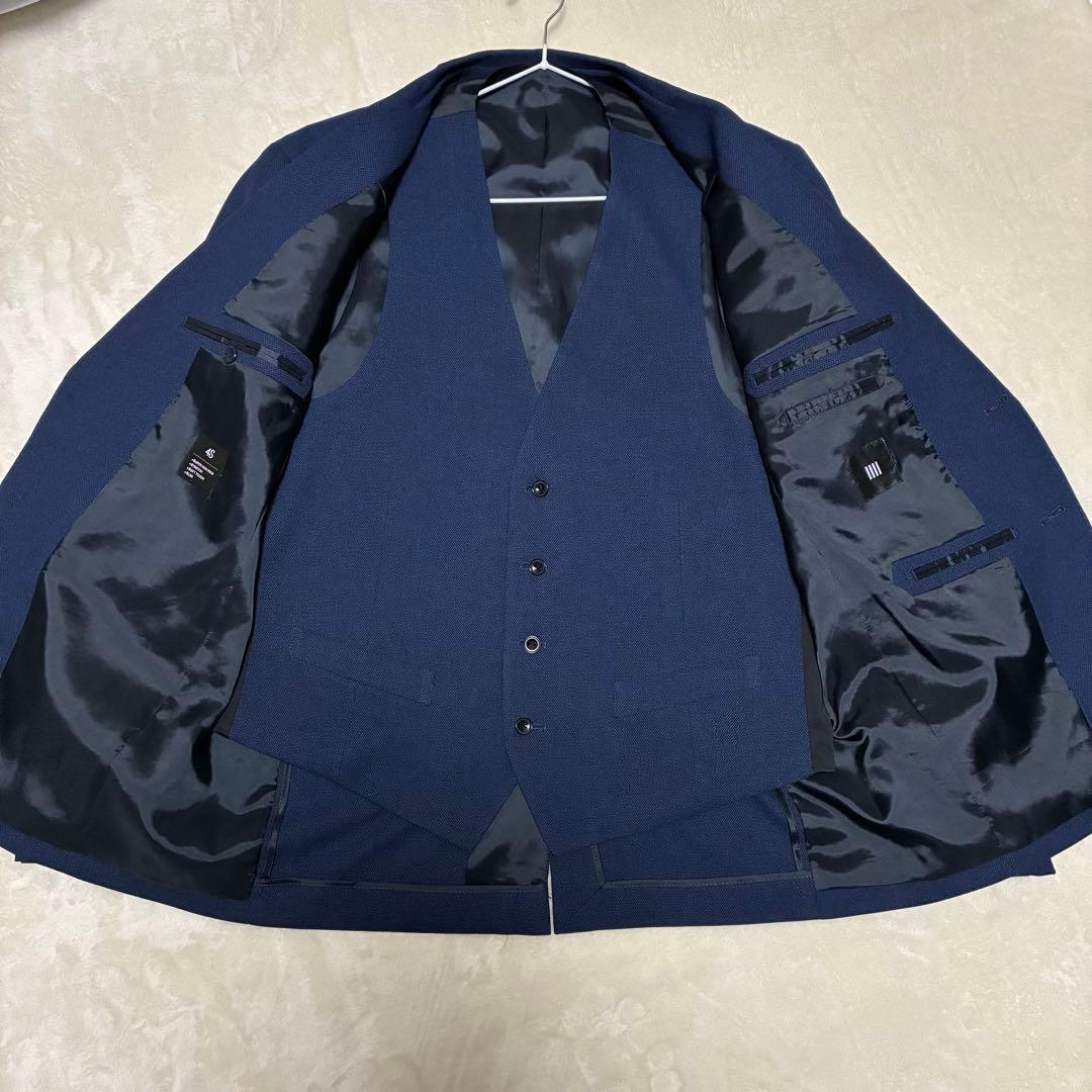 3ピース スーツセレクト スーツセットアップ ブルー AB5