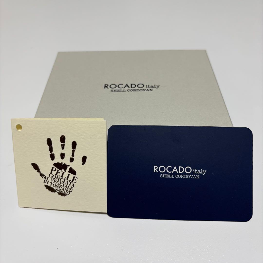 【新品】ROCADO シェルコードバン 名刺入れ 　最高級 イタリア馬革