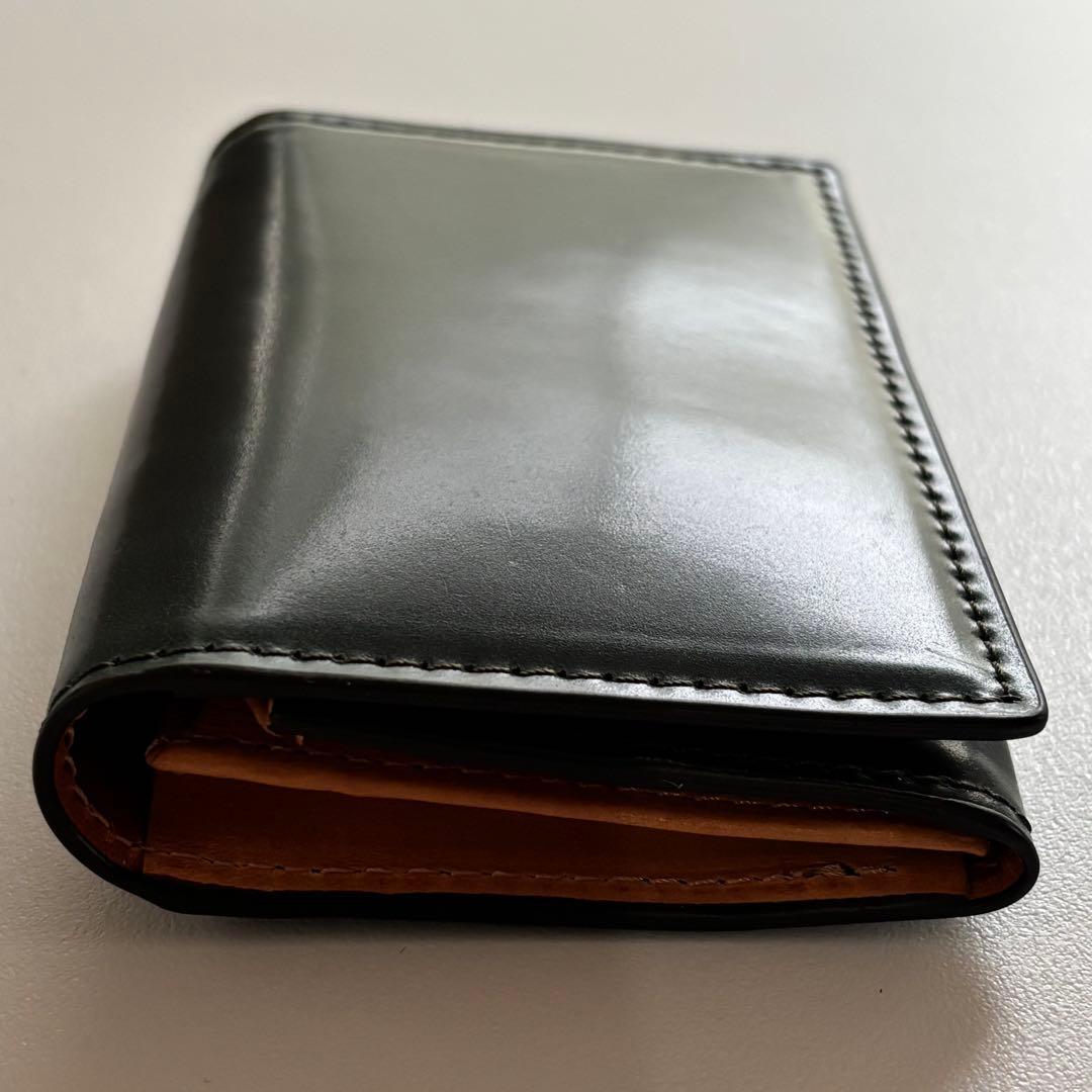 【新品】ROCADO シェルコードバン 名刺入れ 　最高級 イタリア馬革